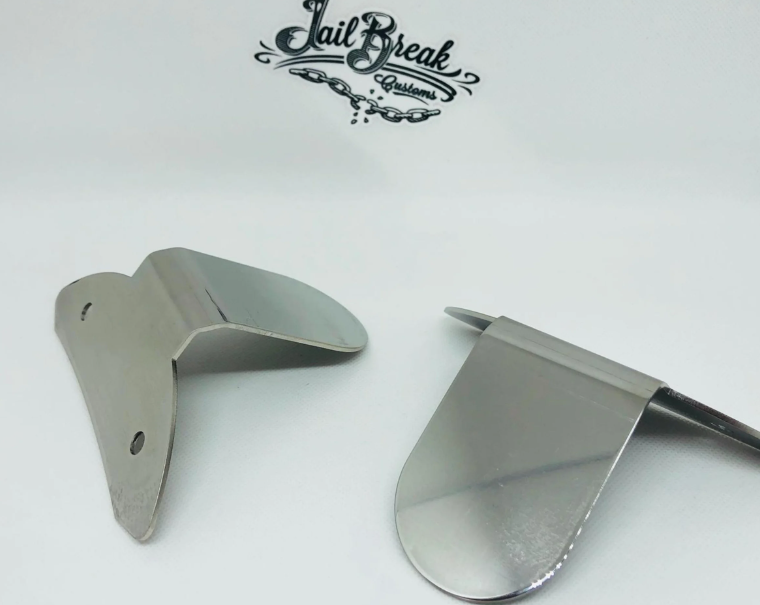 Halter Pickerl für österreichische Prüfplakette für Vespa GTS/​GTS Super/GTV/GT, Edelstahl poliert
