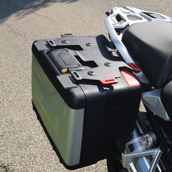 Zusätzlicher Gepäckträger links für BMW F 850 GS, R 1200 GS LC /Rally, R 1250 GS, Alu, schwarz