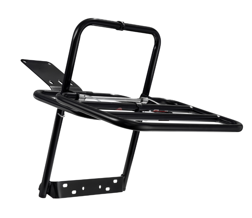 Gepäckträger hinten für Vespa PX 80-200ccm, klappbar, schwarz