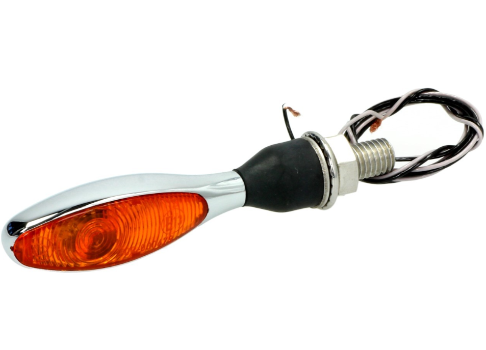 Kellermann Blinker, Micro 1000 Halogen, Stahl, Halogen, HR/HL, 12 V, 6 W, chrom glänzend, M8x20
