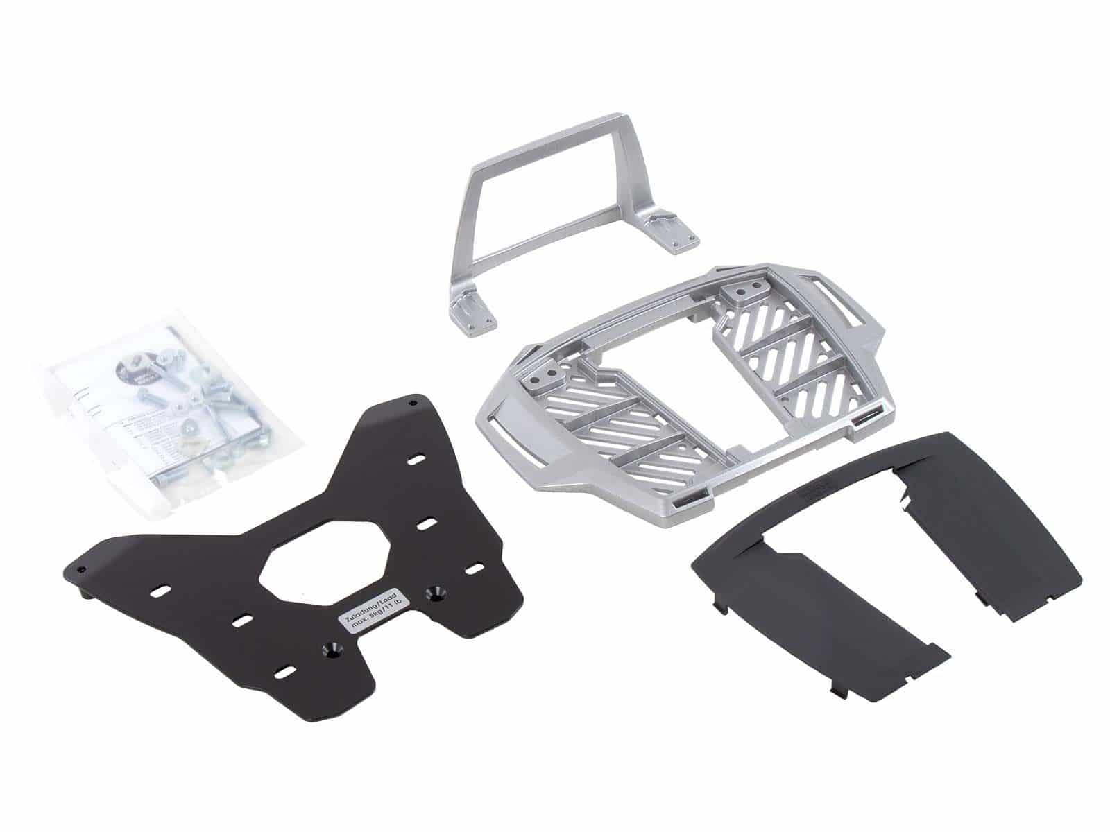 Alurack Topcase-Träger silber für BMW R 1200 GS LC (13-18) Hepco & Becker