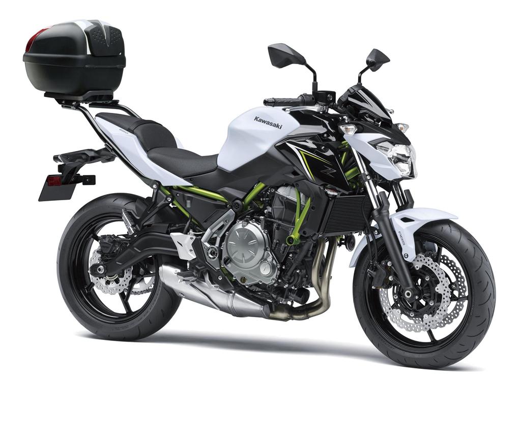 Abdeckung für Topcase 30L "725" Metallic Flat Raw Titanium Z650 2017 Original Kawasaki