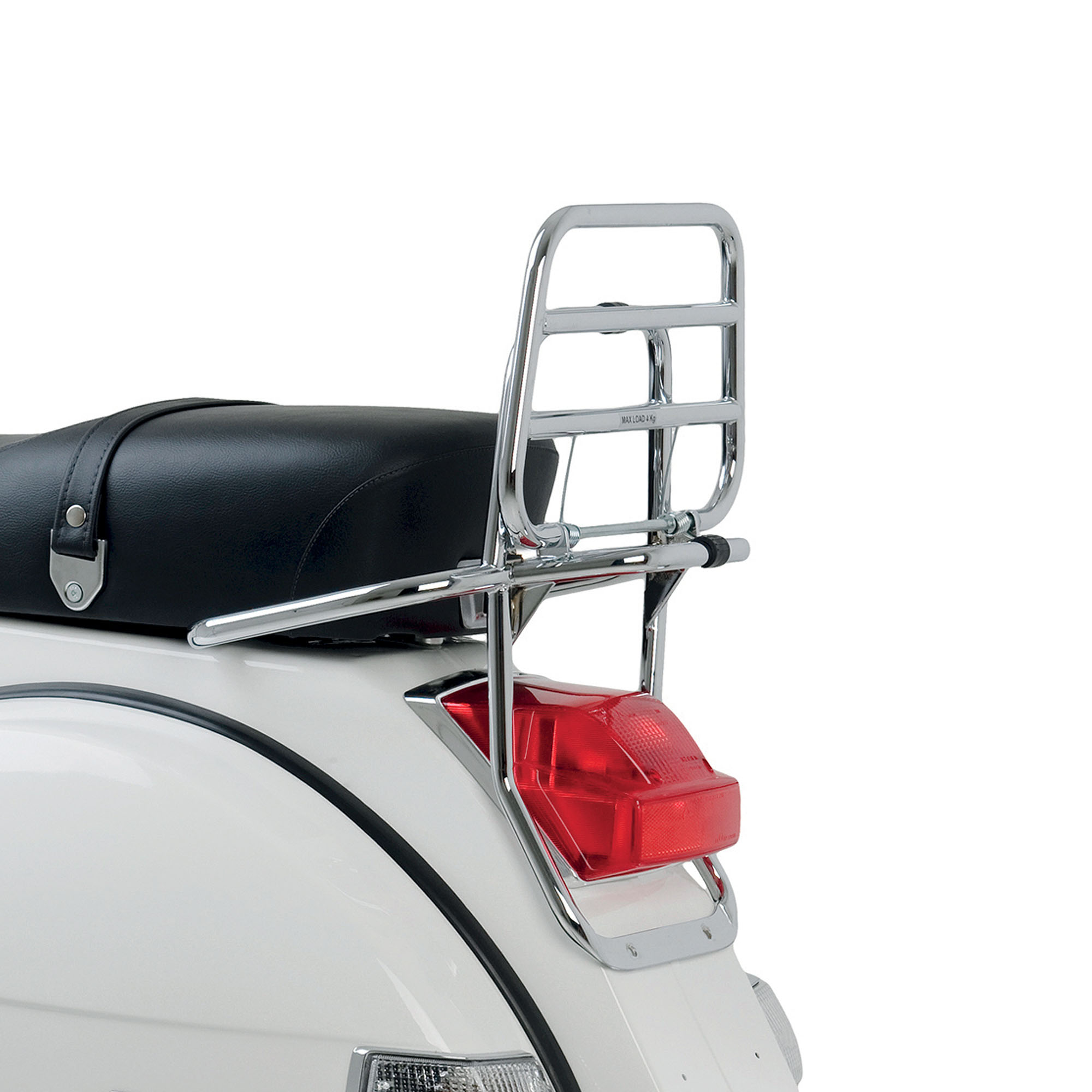 Original Heck Klapp Gepäckträger hinten aus Chrom für Vespa PX 125/150