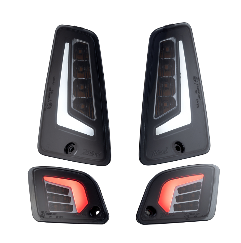 Blinker Kit ZELIONI vorne & hinten für Vespa GTS/​GTS Super/​GTV 125-300ccm, getönt