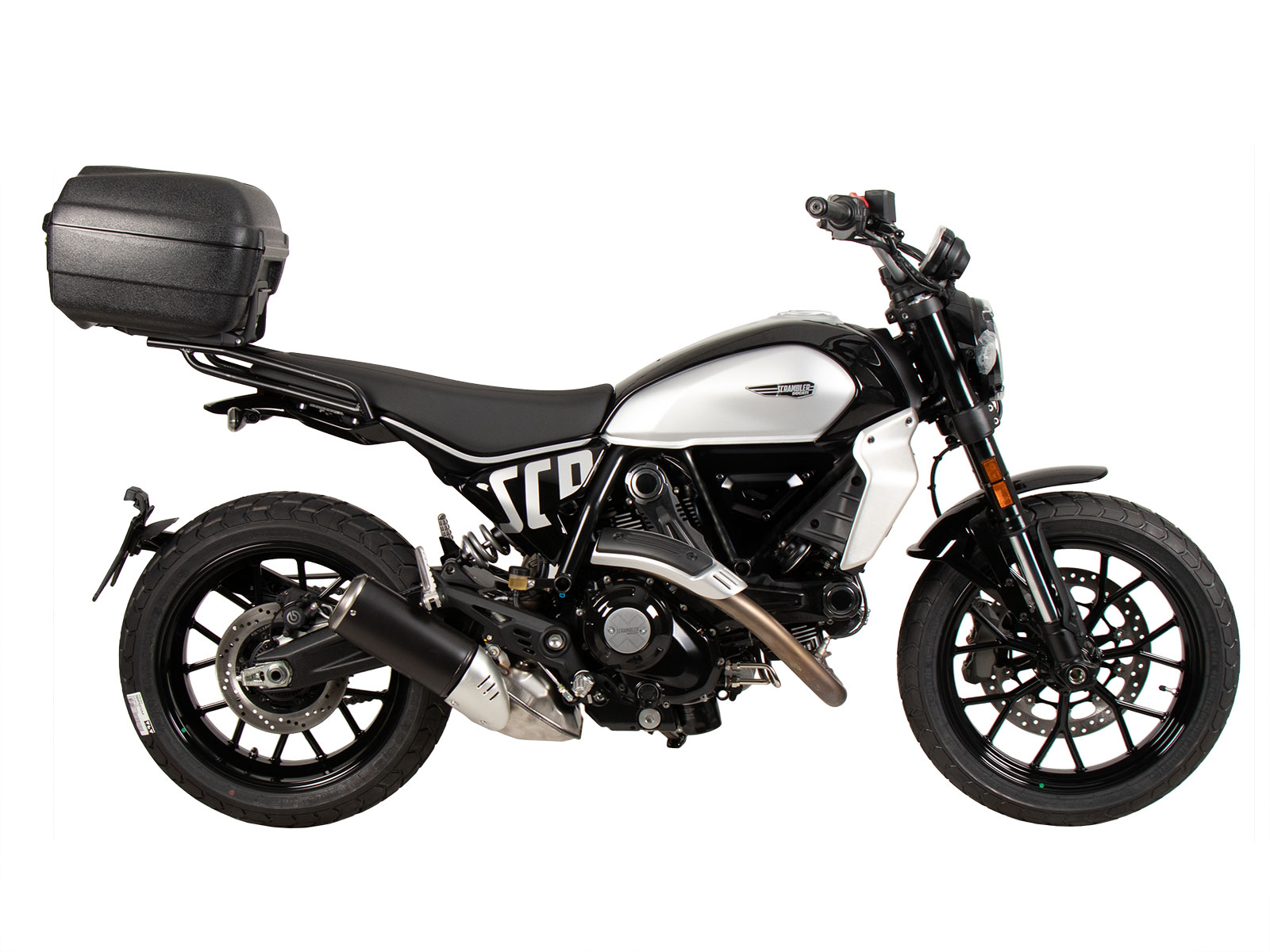 Alurack Topcaseträger schwarz für Ducati Scrambler 800 Icon (23-) Hepco & Becker