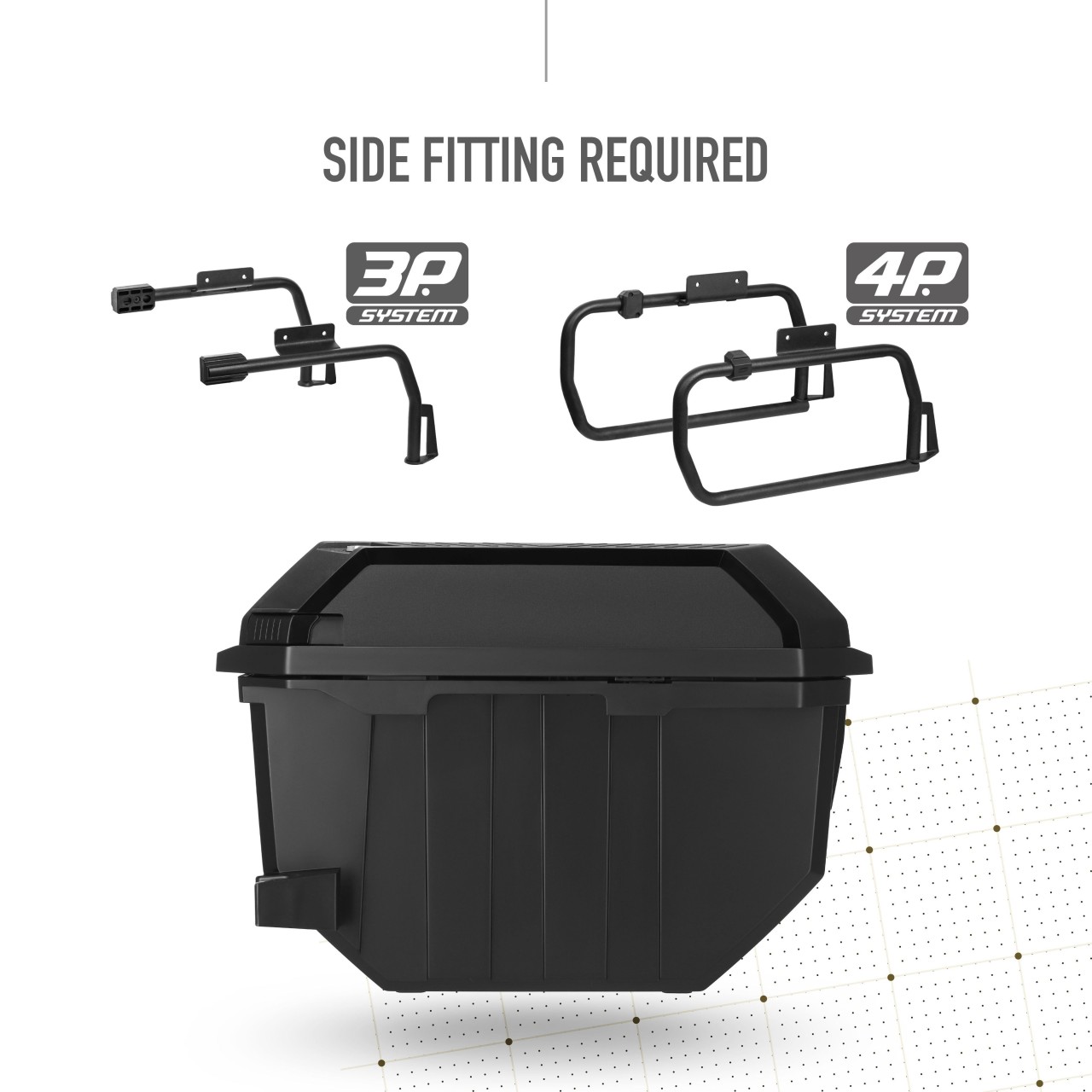 Shad Seitenkoffer Satz TR27, schwarz, 27l