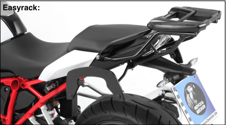Easyrack Topcase-Träger schwarz für BMW R 1200 R LC (15-18) Hepco & Becker