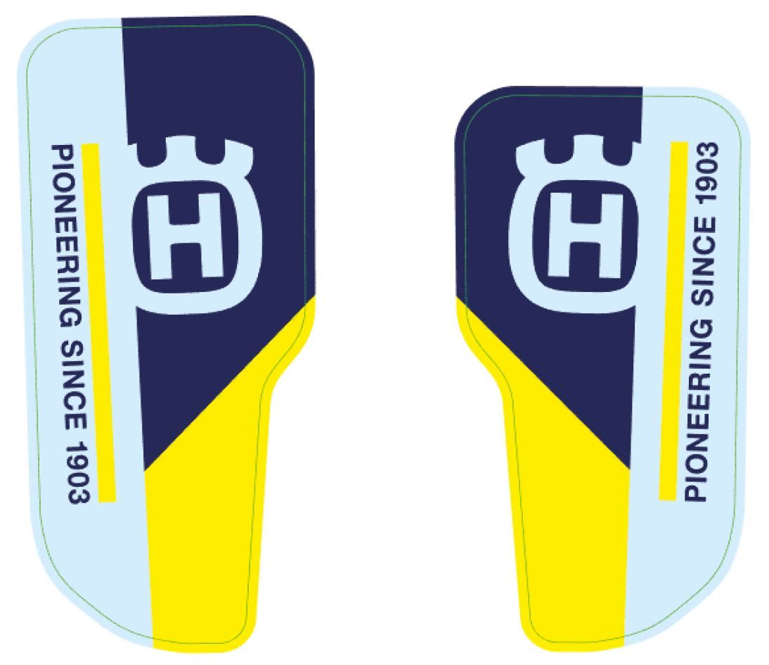 Gabelschutz-Aufkleberset für Husqvarna FS 450 Original