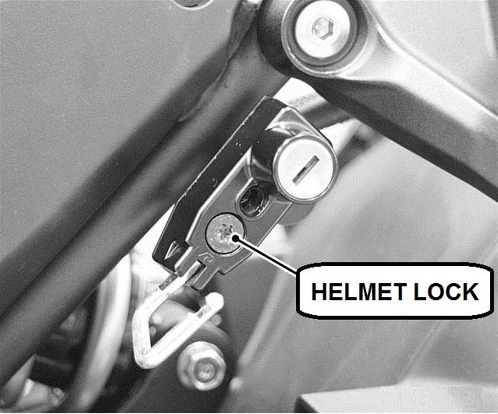 Helmschloss Ninja650 2017/ Z650 2017 Original Kawasaki
