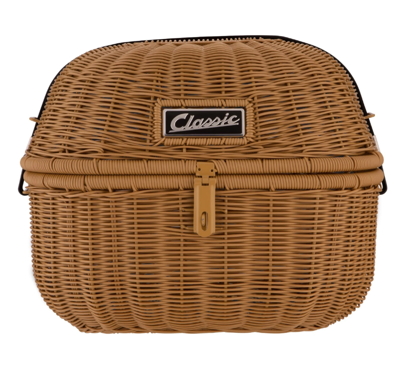 Gepäckkorb Kit "Classic" mit Gepäckbrücke für Vespa LX/​LXV/S 50-150ccm, braun