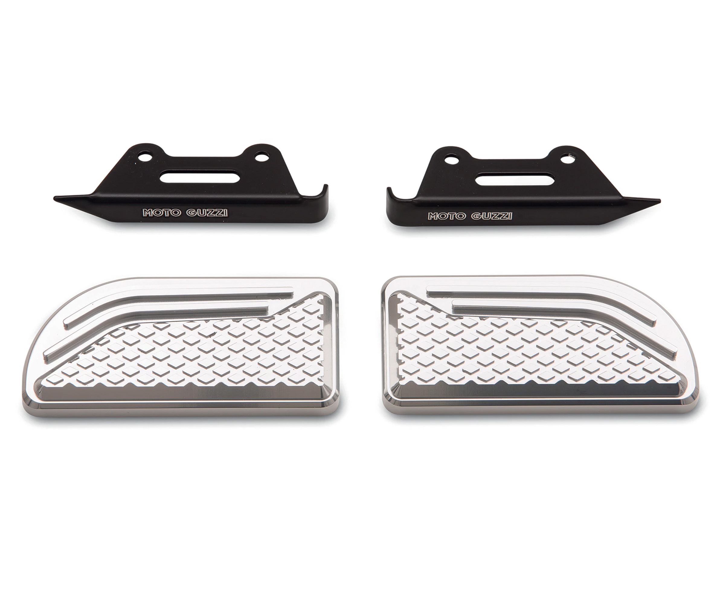 Original Auflagen für Fussrasten, Aluminium für Moto Guzzi Audace