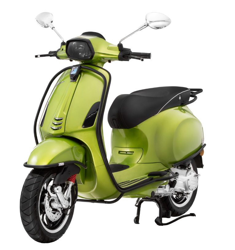 Sturzbügel Seitenhaube für Vespa Primavera/​Sprint/Elettrica 50-150ccm, schwarz matt