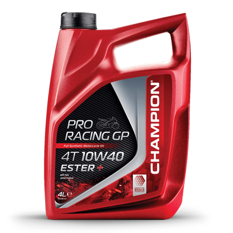 CHAMPION®  Proracing GP 4T 10W-40 ESTER + Vollsynthetisches Motoröl - 4 Liter
