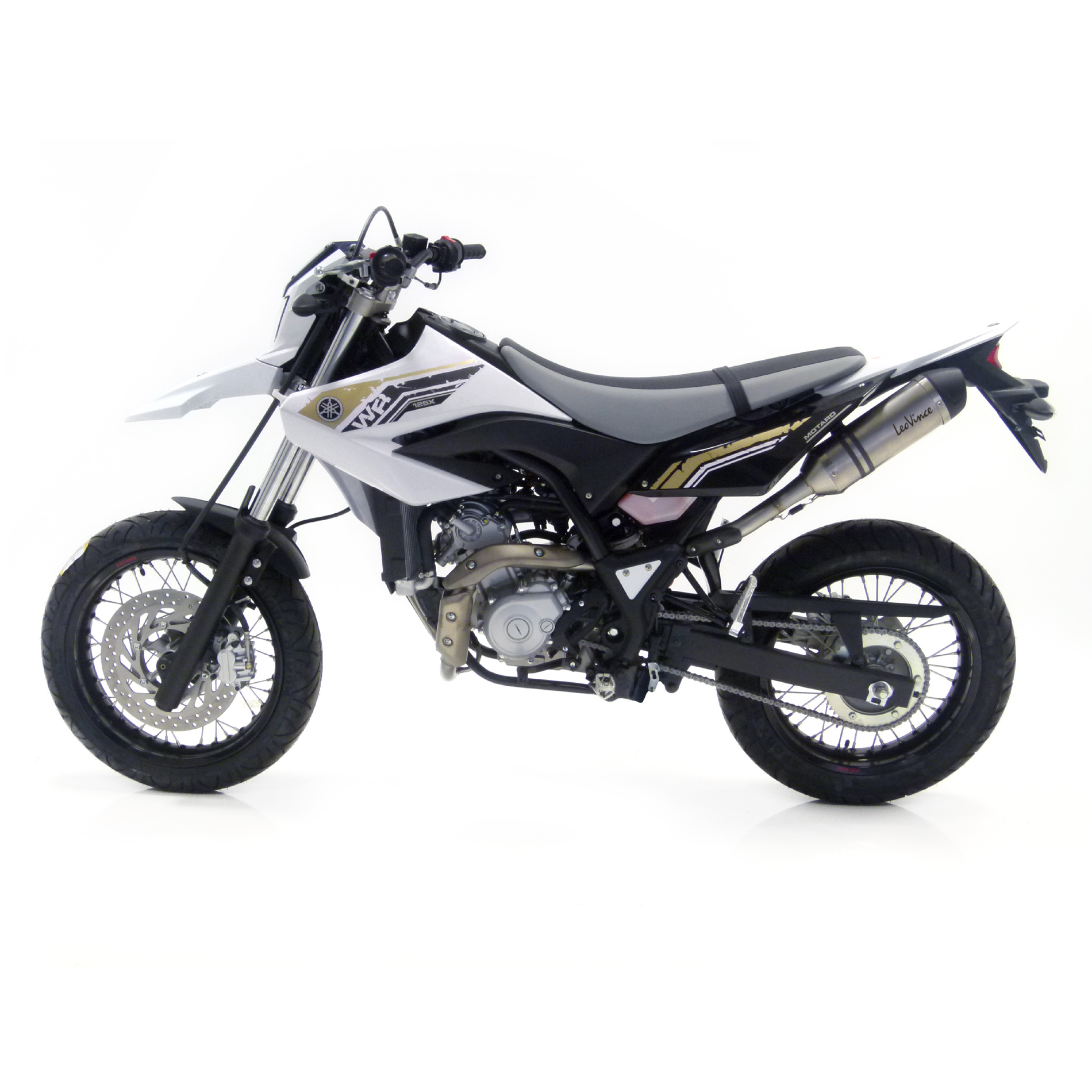 LeoVince Auspuffanlage SBK LV One Evo 2, Edelstahl, Slip On für Yamaha WR 125 R/X (Bj.09-16)