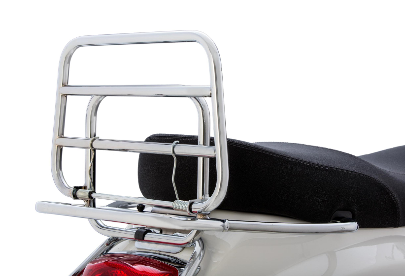 Gepäckträger hinten für Vespa LX/​LXV/S 50-150ccm, klappbar, chrom
