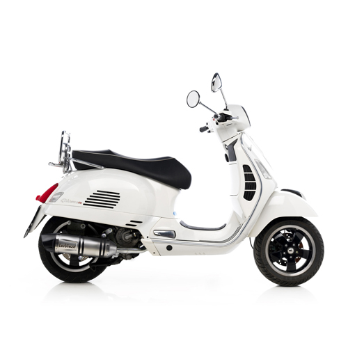 LeoVince Auspuffanlage SBK LV One Evo 2, Edelstahl, Slip On für Vespa GTS / GTV