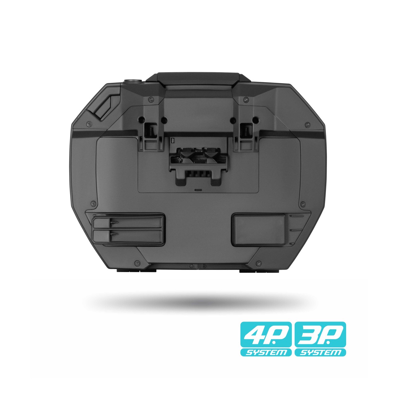 Shad Seitenkoffer Satz SH38X erweiterbar, aluminium / schwarz, 38l