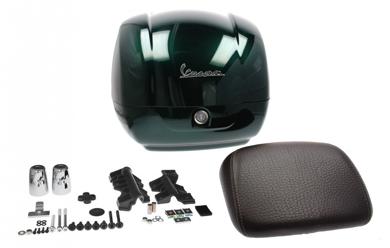 Original Topcase für Vespa GTS - grün / metalized green 349/A