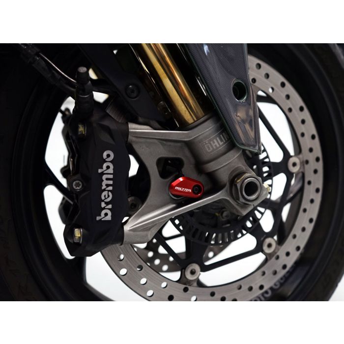 ABS-Sensorschutz rot für Moto Guzzi V100 Mandello S / Stelvio 1000