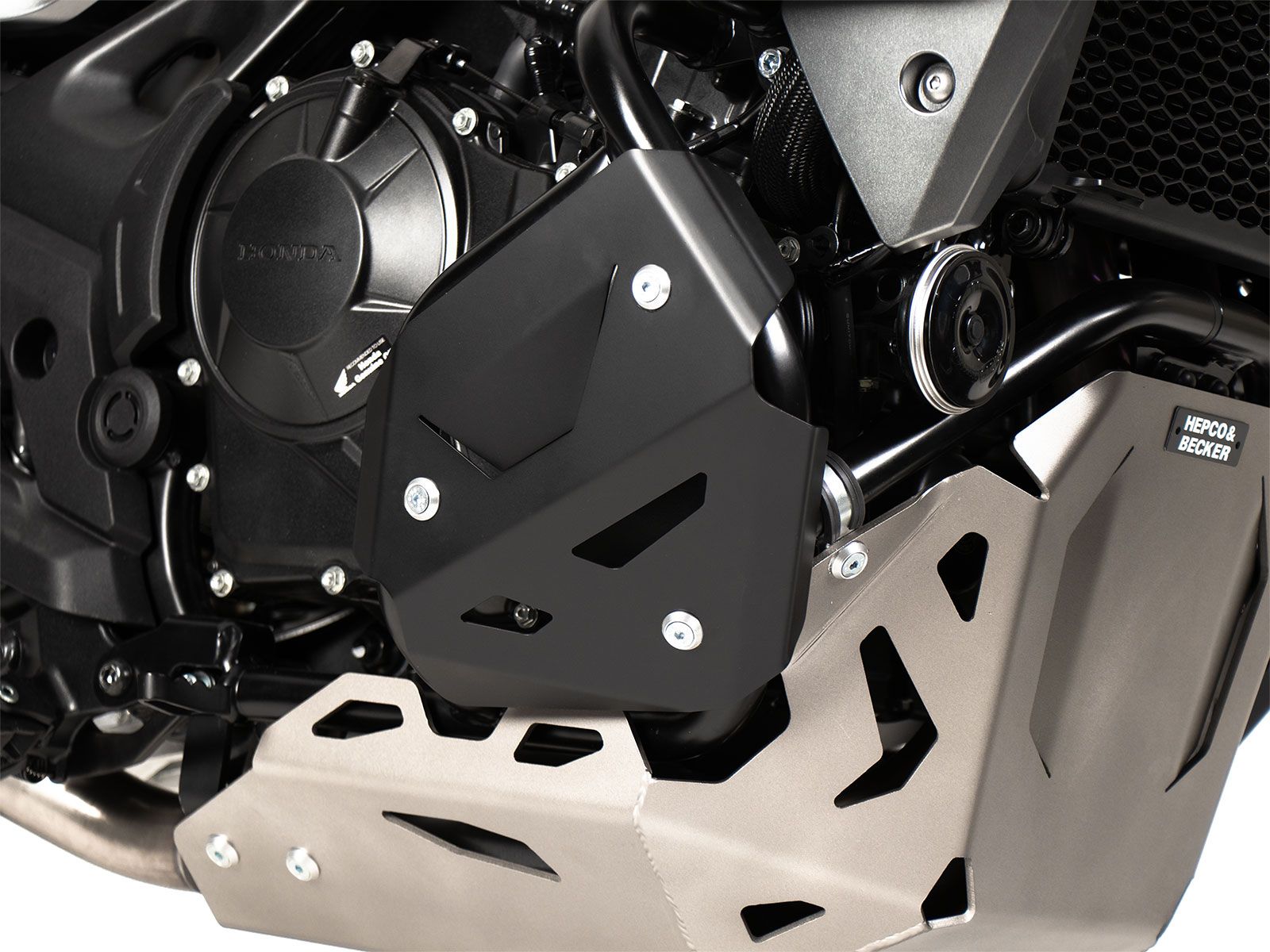 Zusatzbleche für Motorschutzbügel schwarz für Honda XL 750 Transalp (25- ) Hepco & Becker