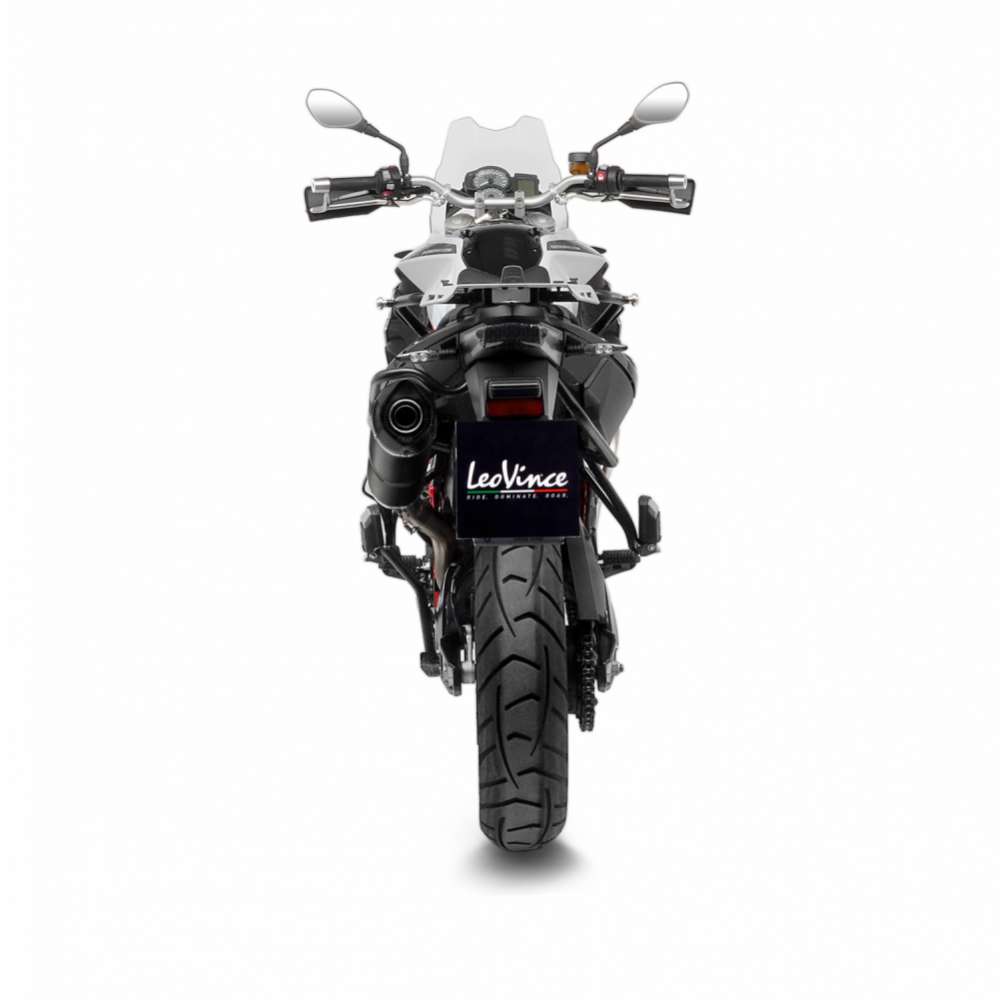 LeoVince Auspuffanlage LV One Evo für BMW F 700 GS /F 800 GS, Carbon, slip on, E-Gutachten