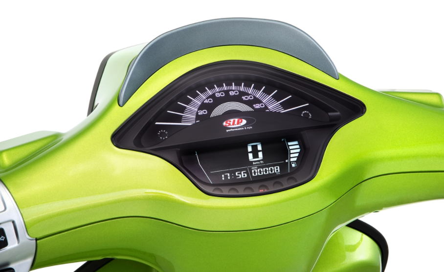 Drehzahlmesser/Tacho für Vespa Primavera/​Sprint 50-150ccm 2T/​4T AC, schwarz