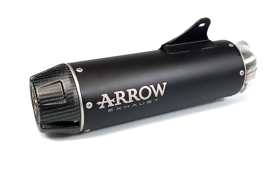 ARROW Auspuff REBEL DARK Slip-On mit Carbon-Endkappe für Honda CMX 1100 Rebel /DCT(21-25)
