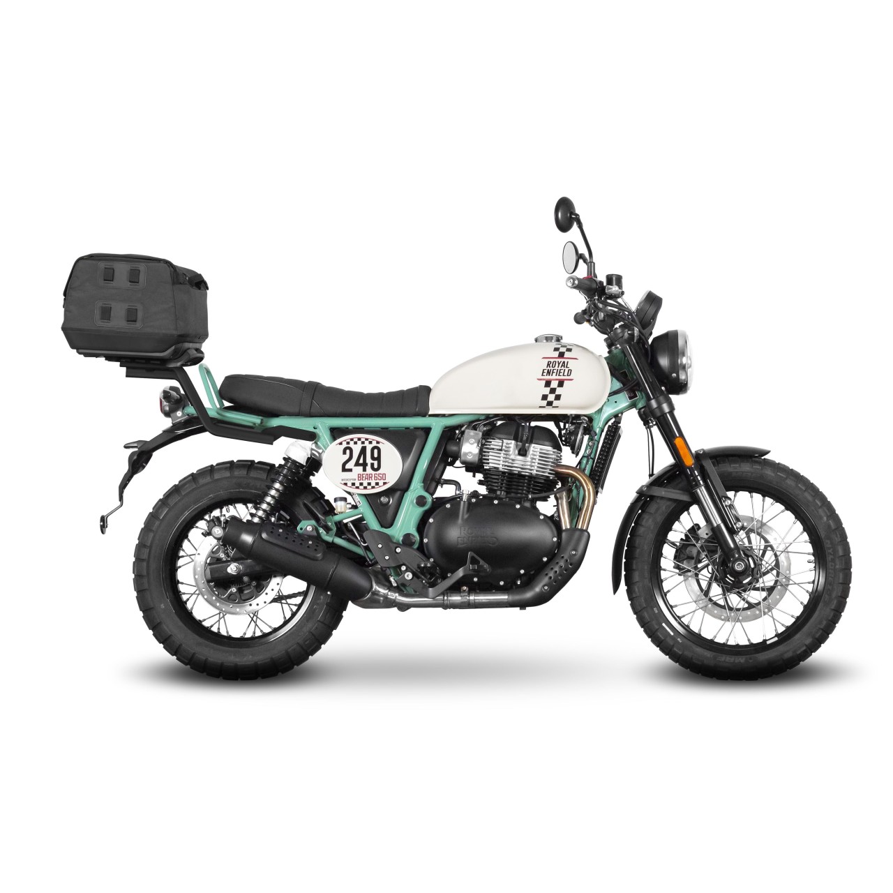 Shad Top Case Träger schwarz lackiert für Royal Enfield Bear 650 (26-)