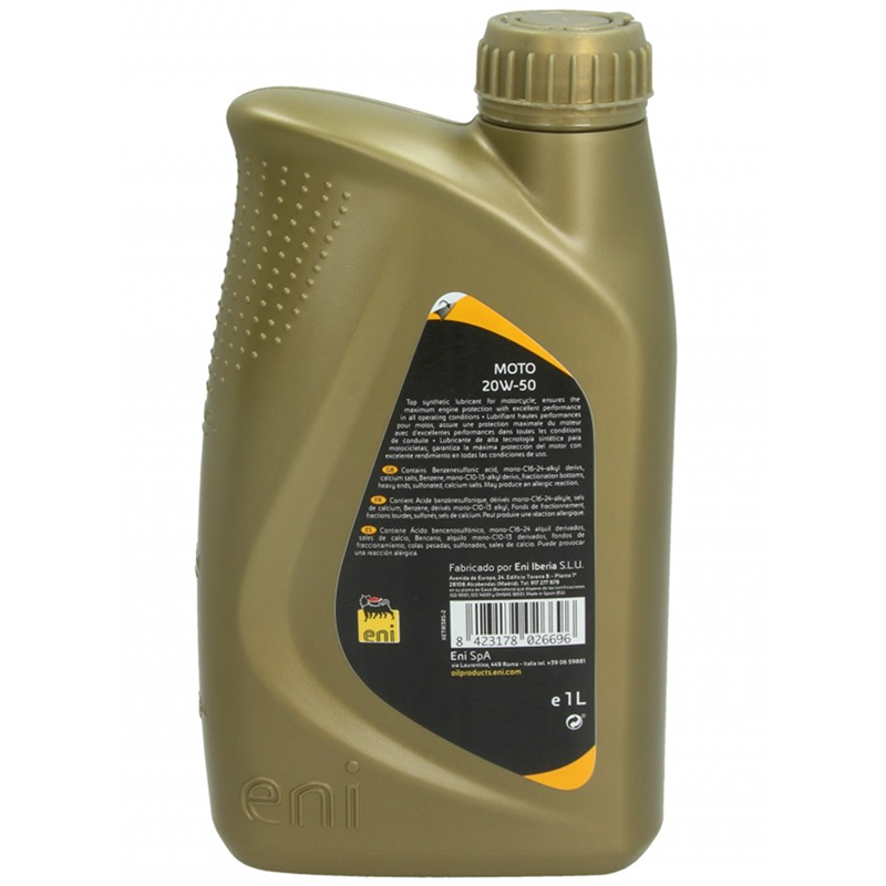 Eni Motoröl 4-Takt, 1 l, SAE 20W-50 i-Ride Moto, vollsynthetisch