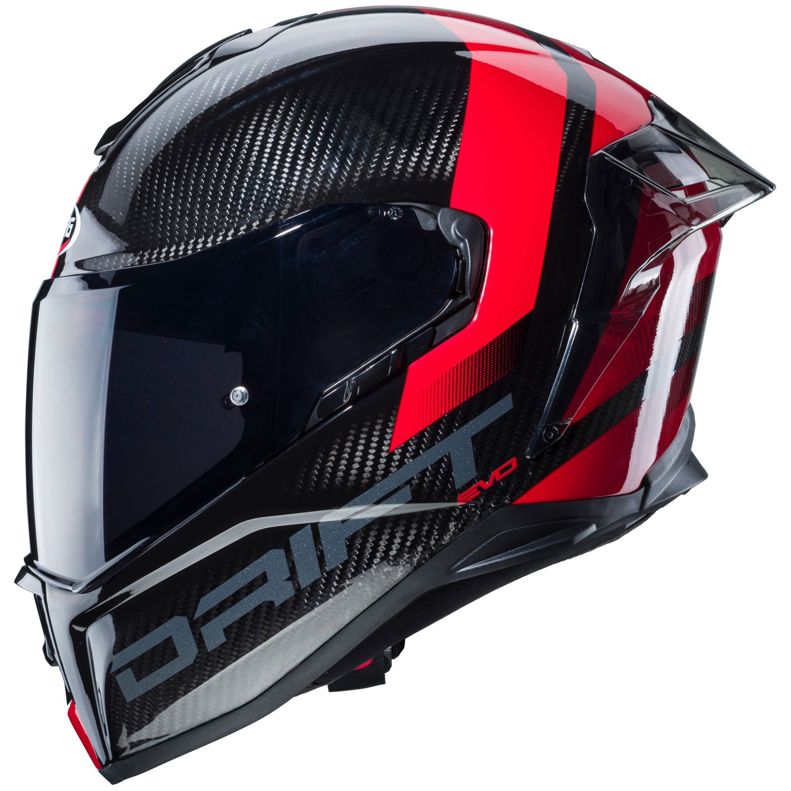 Caberg Helm Drift Evo Carbon Sonic, schwarz/rot