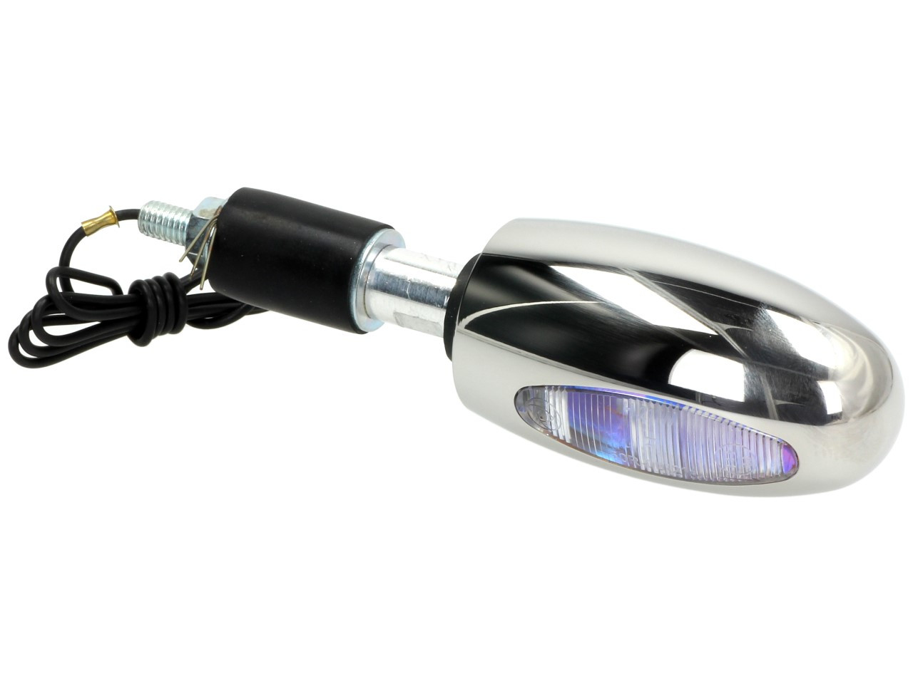 Kellermann Blinker, BL 1000 white, Edelstahl, Halogen, VR/VL, 12 V, 21 W, silber poliert, glänzend