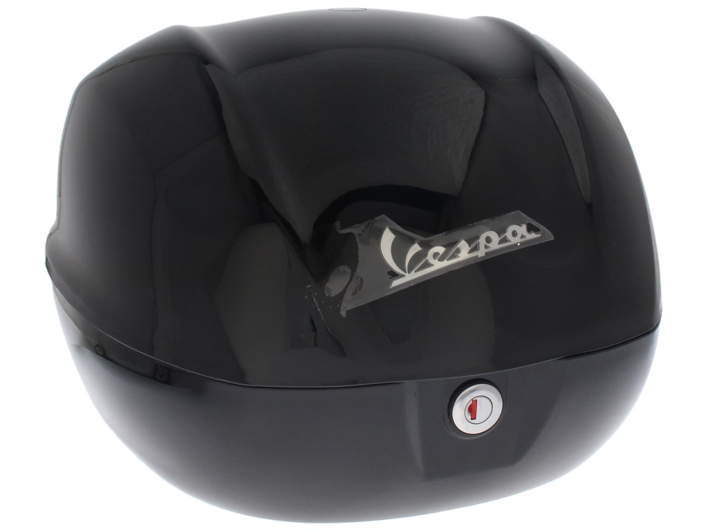 Original Topcase für Vespa Sprint / PX schwarz glänzend 094