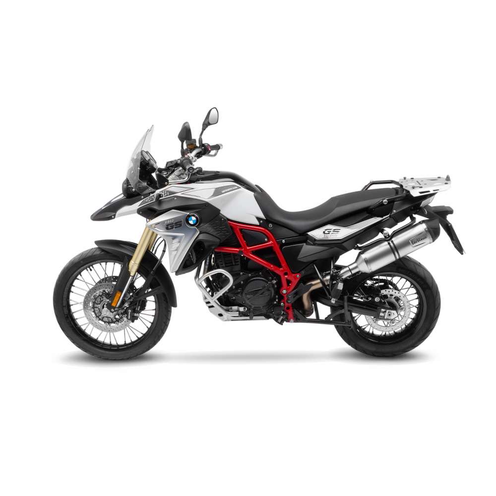 LeoVince Auspuffanlage LV One Evo für BMW F 700 GS /F 800 GS, silber, slip on, E-Gutachten