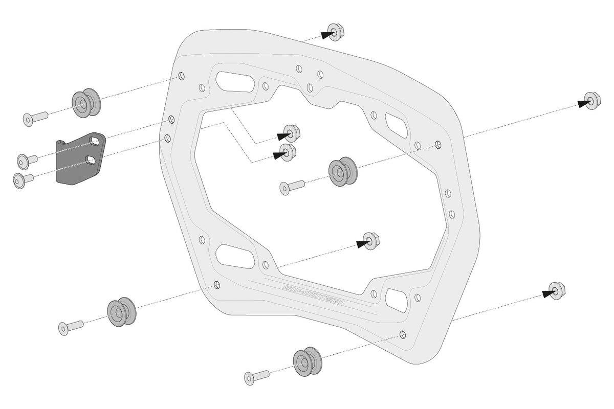 SW-Motech TRAX ADV Alukoffer-System 2x45L silbern für Honda XL 750 Transalp (23-)