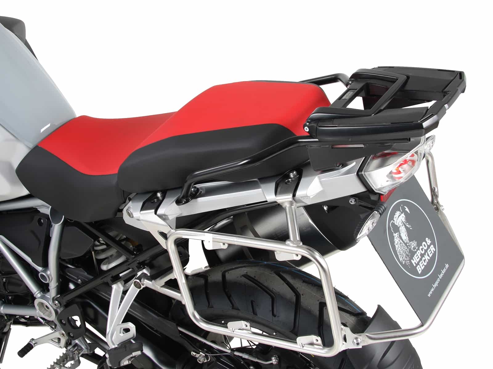 Kofferträgerset Cutout Träger inkl. Kofferset Xplorer Cutout silber für BMW R 1250 GS Adventure