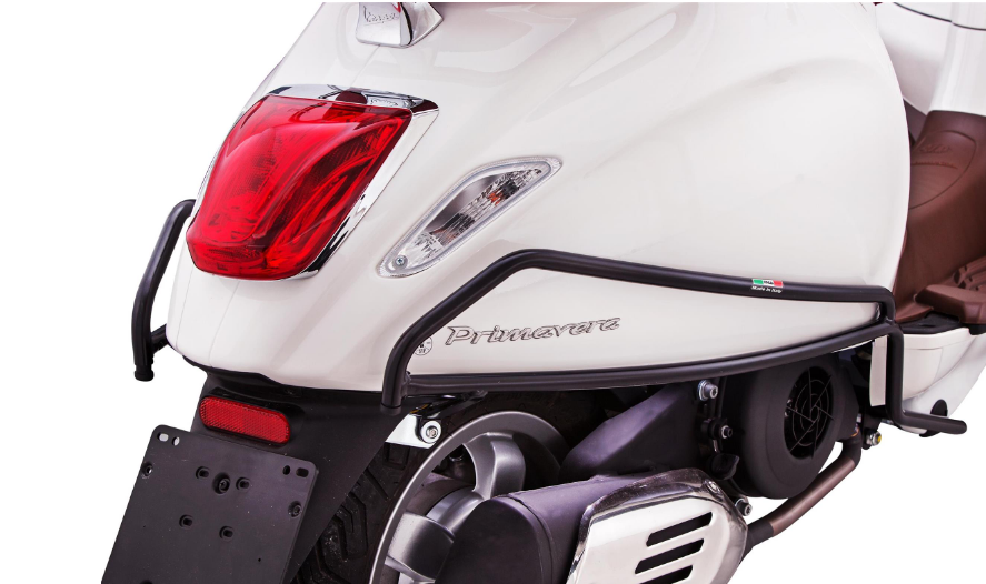 Sturzbügel Seitenhaube für Vespa Primavera/​Sprint/Elettrica 50-150ccm, schwarz