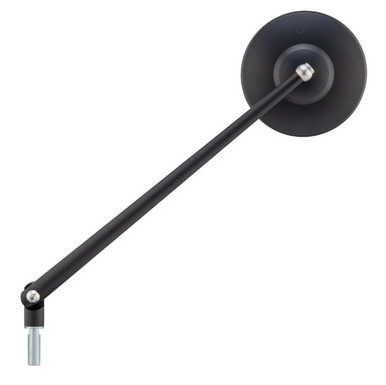 Standard Spiegel für Vespa, Linksgewinde, schwarz matt