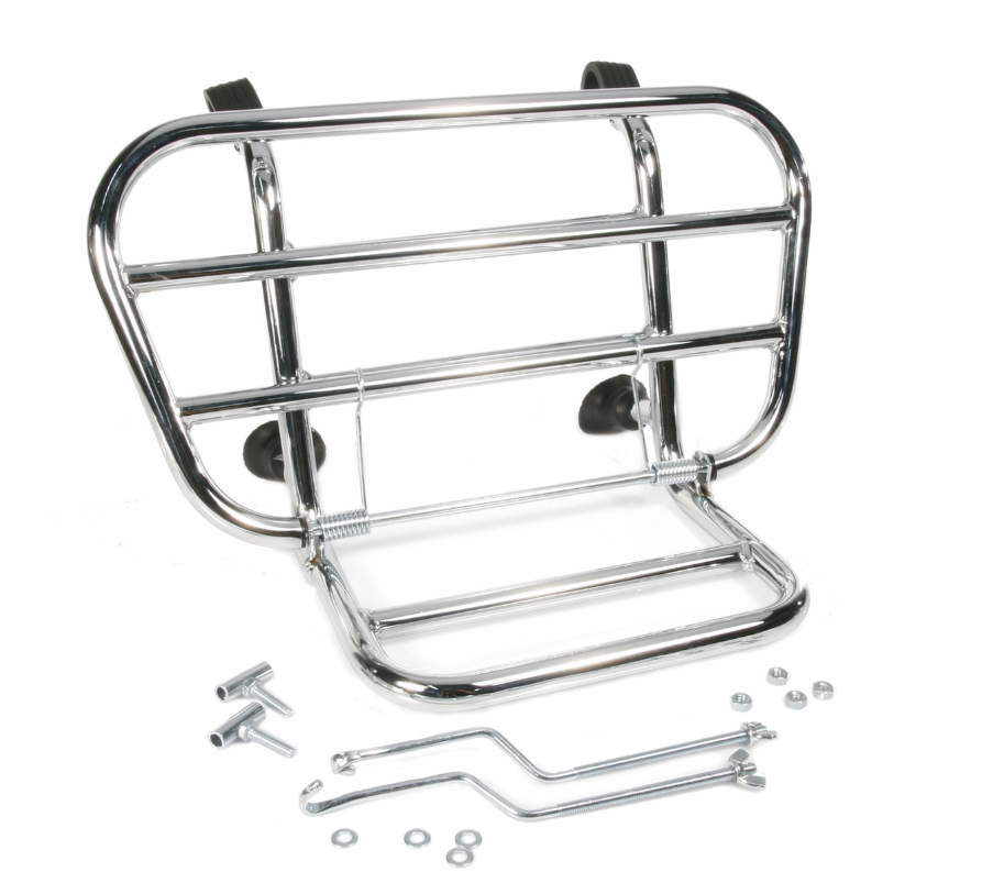 Gepäckträger vorne für Vespa PX 80-200ccm, klappbar, chrom