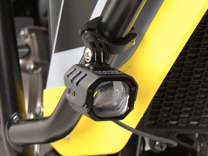 LED Zusatzscheinwerfer Nova inkl. Universalbefestigung für Röhre Ø25-32mm Hepco & Becker