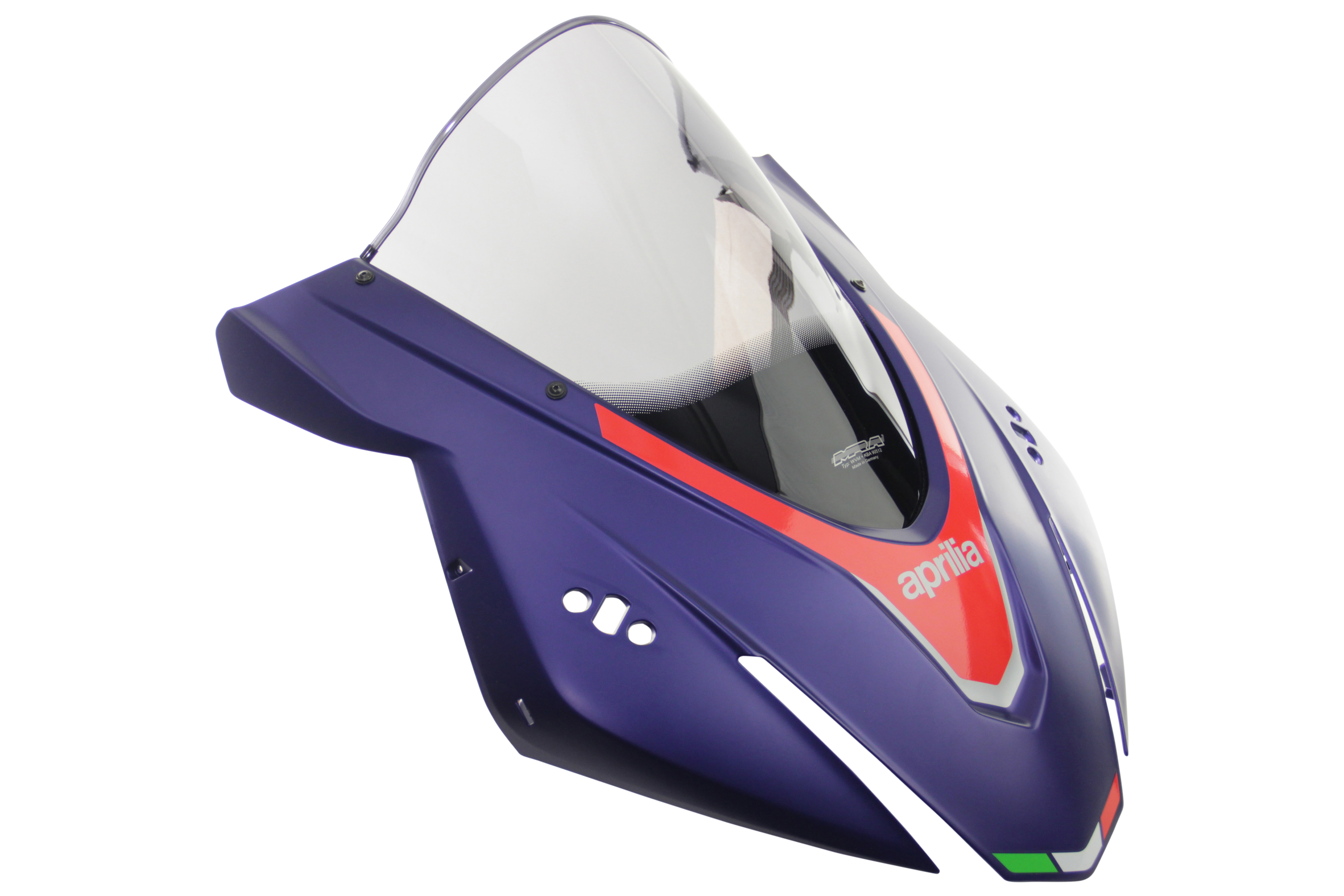 MRA Racingscheibe "R" - rauchgrau - Aprilia RSV 4 1100 Factory 2021-