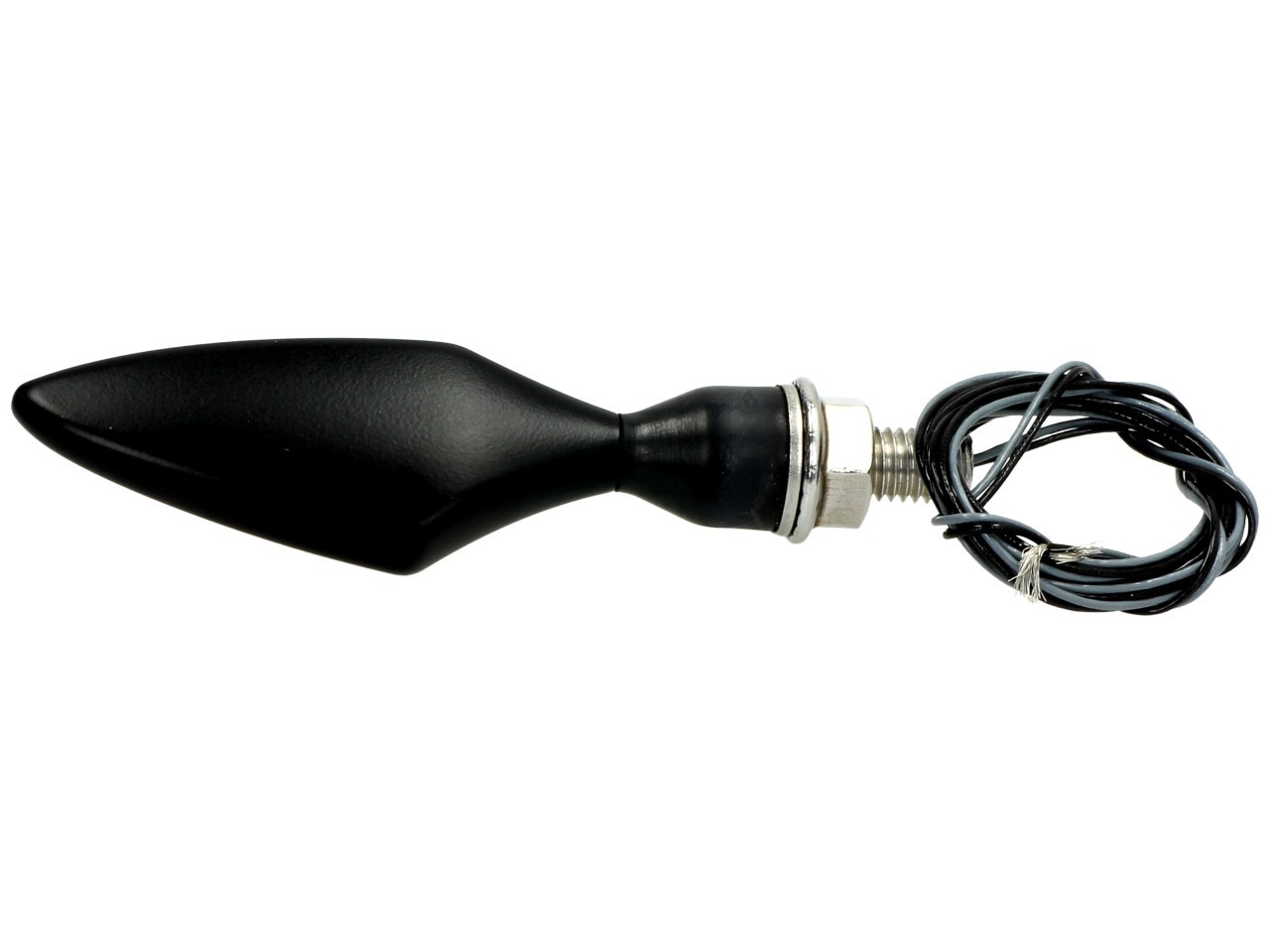 Kellermann Blinker, Rhombus, Stahl, LED, VL/HR, 12 V, schwarz seidenmatt, M8x20, E-geprüft