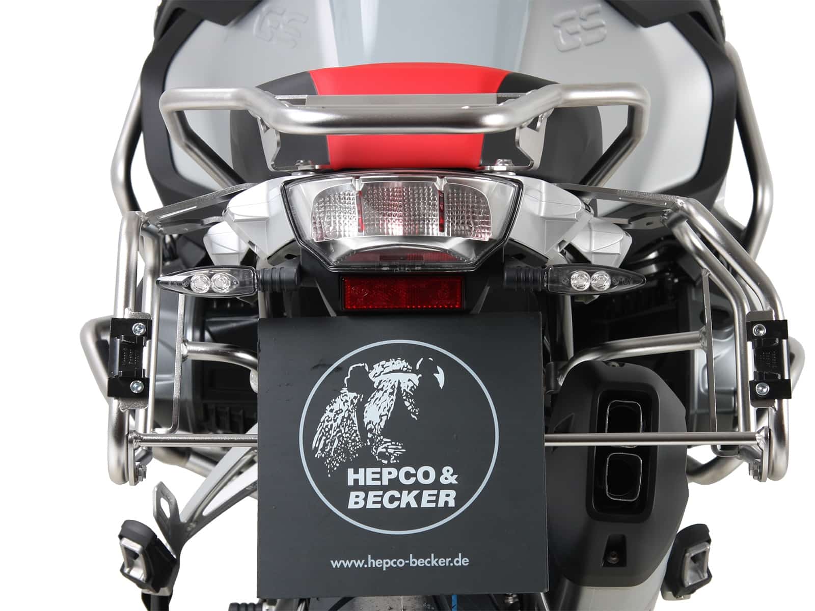 Kofferträgerset Cutout Träger inkl. Kofferset Xplorer Cutout silber für BMW R 1250 GS Adventure