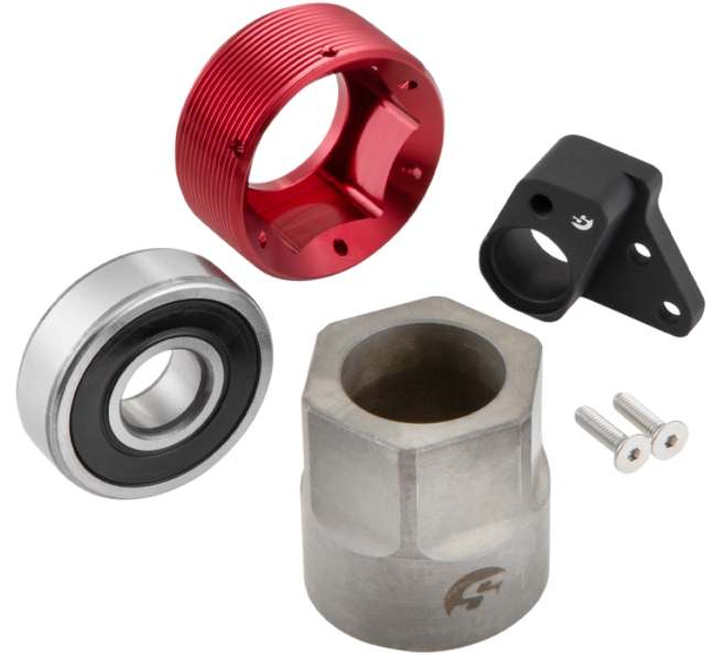 Schwingarm für Rennauspuff, hinten für Vespa GTS/​GTS Super/​GTV 125-300ccm mit ABS, silber