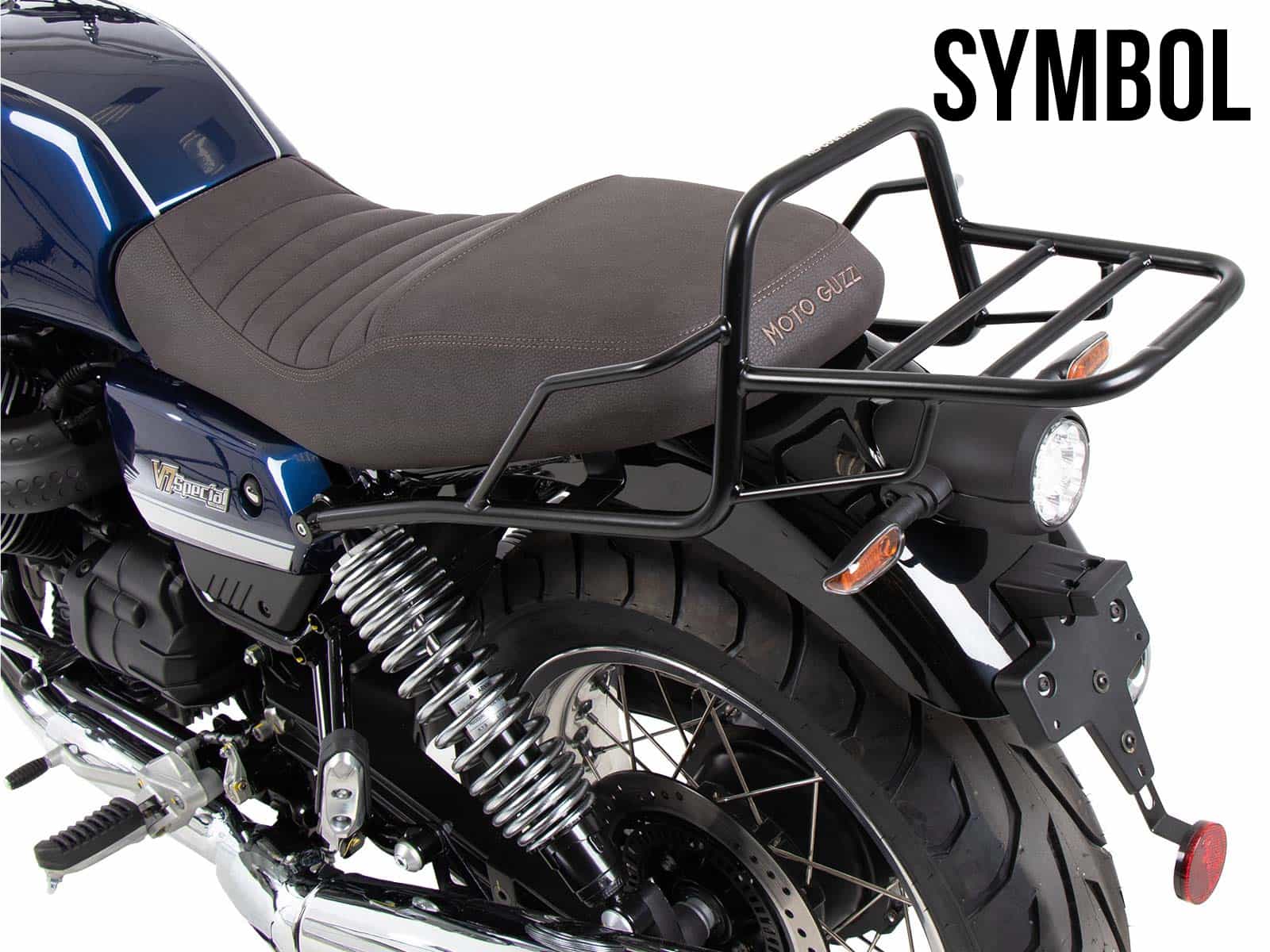 Rohrgepäckbrücke Topcase-Träger chrom für Moto Guzzi V7 850 Special/Stone/Centenario (21-24)