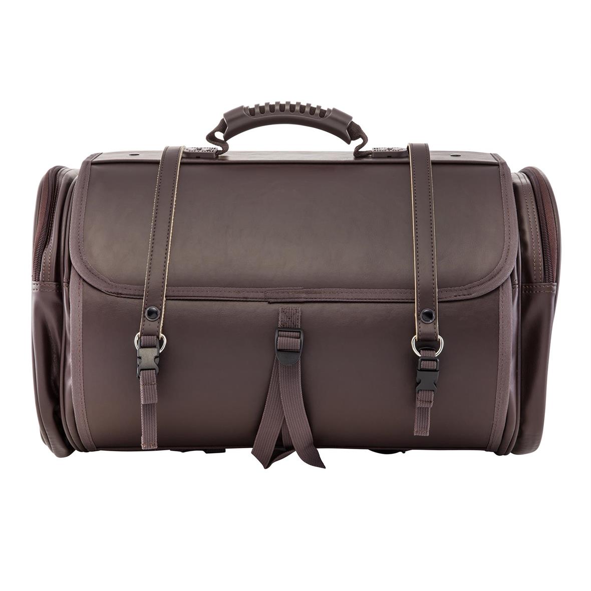 Tasche "Classic" groß für Gepäckträger für Vespa - dunkelbraun, Kunstleder