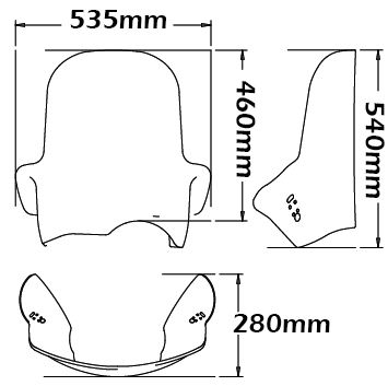 Windschutzscheibe Adventure Full Protection Typ für BMW R 1150 GS (00-03), klar