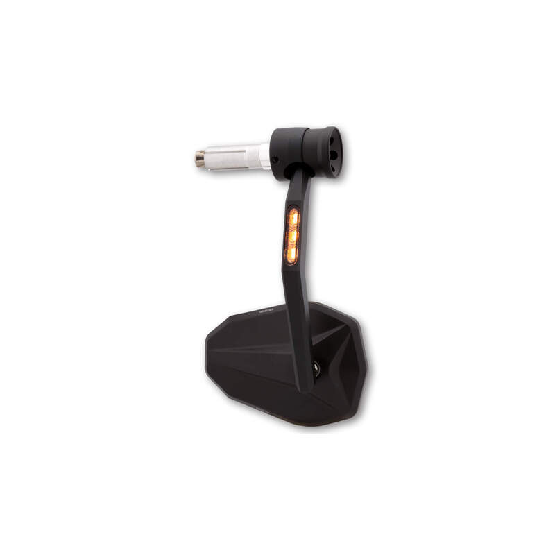 HIGHSIDER pro Lenkerendenspiegel Victory-RIM Schwarz Mit LED Blinker/Positionslicht (1Stck.)