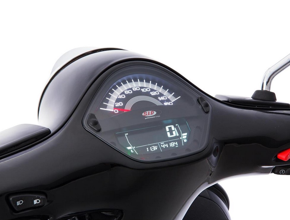 Drehzahlmesser/Tacho für Vespa GTS/​GTS Super/​GTS SuperSport, i.e., 125-300ccm (-'14), schwarz