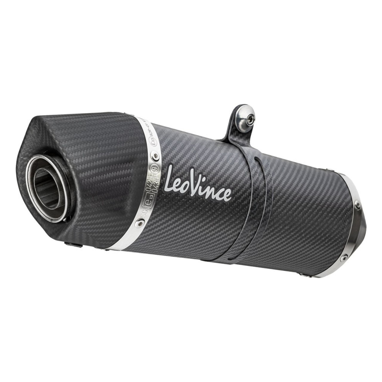 LeoVince Auspuffanlage LV One Evo für BMW F 700 GS /F 800 GS, Carbon, slip on, E-Gutachten