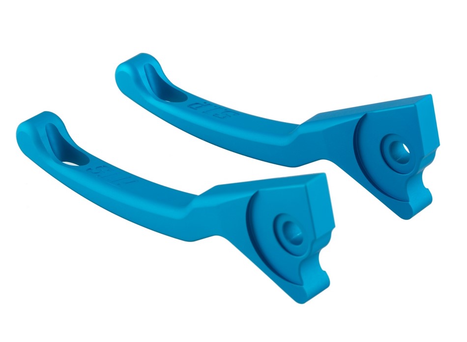 Sporthebel Set Bremse Shorty für Vespa, rechts und links, blau matt